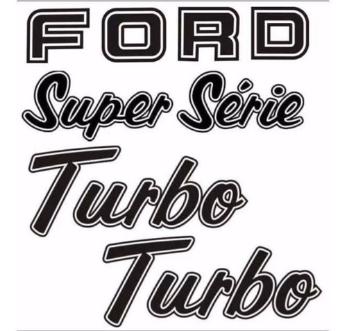 Kit Adesivos Ford F1000 Super Série Turbo A046