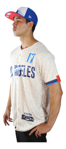 Polo Jersey 6 Botones Sublimado Mlb Dodgers City Connect