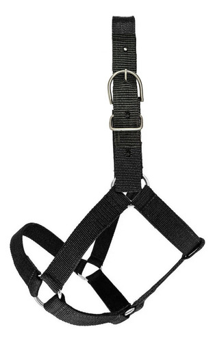 Cabresto Cavalo Nylon Vaquejada Quarto De Milha Mangalarga Cor Preto
