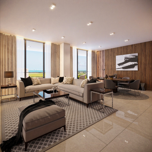 Departamento En Venta En Cancún, Blas, En Exclusiva Zona, Puerto Cancún Y Con Amenidades De Primer Nivel