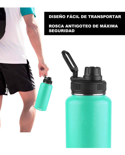 Botella Agua Fría Caliente 940ml Termo Acero Inoxidable Vimi
