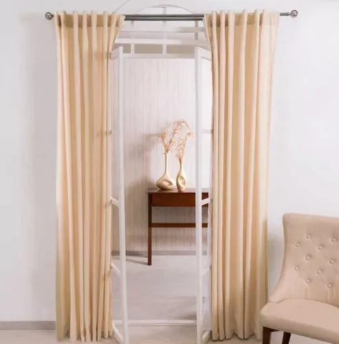 Cortinas Translucidas Transparentes Tergal Blanco O Beige