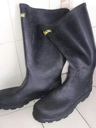 Botas De Goma Caña Alta Negras