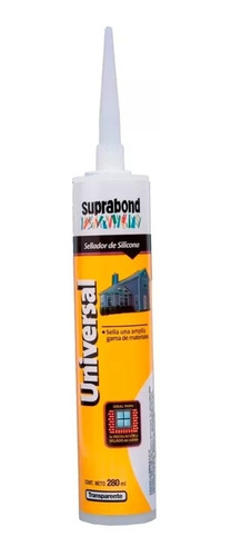 Sellador Silicona Suprabond 280ml Transparente X Unid Frías