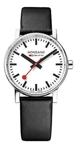 Reloj Mondaine Sbb De Acero Inoxidable De Cuarzo Suizo Con C