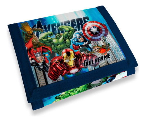 Carteira Infantil Personalizada Os Vingadores / Avengers 