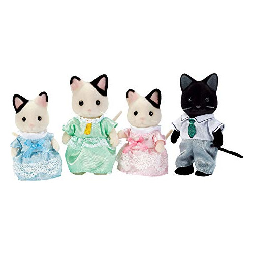 Calico Critters, Tuxedo Cat Family, Dolls, Dollhouse Figures