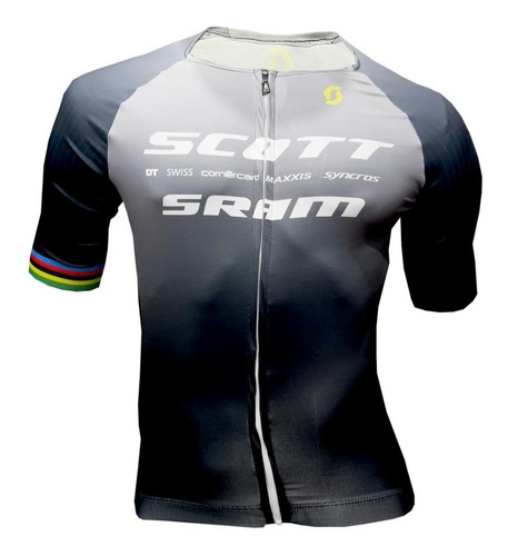 Jersey Sram Gris Ciclismo Ruta Mtb Fabricar