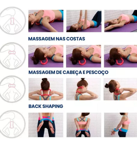 Anel Magico Pilates Alongamento Pescoco Yoga Zen Ring
