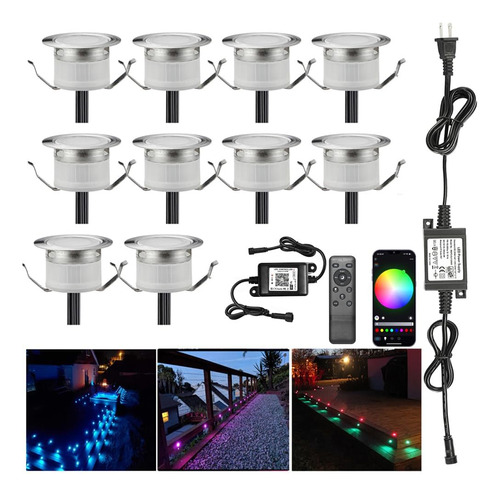 Kit De Luces Led Para Cubierta De Bajo Voltaje Impermeable I
