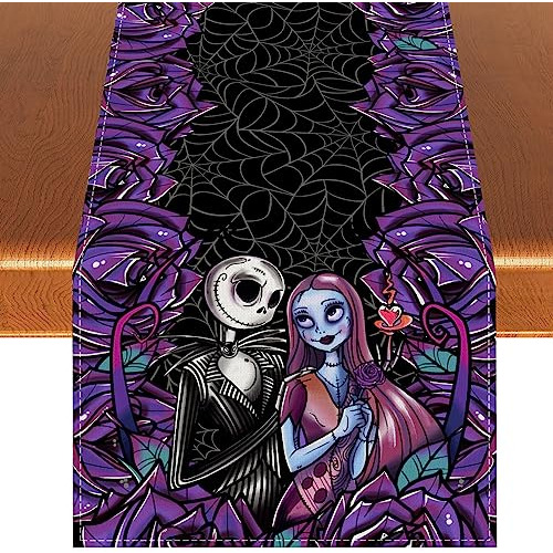 Ropa Halloween Placemats Halloween Gótico Skull Table Qjhqx