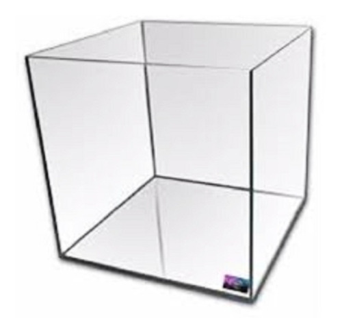 Pecera Mainar Vidrio Cubo 40cm 40x40x40 64lts Polypterama 