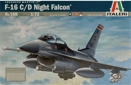 F - 16 C/d Night Falcon By Italeri #188 1/72