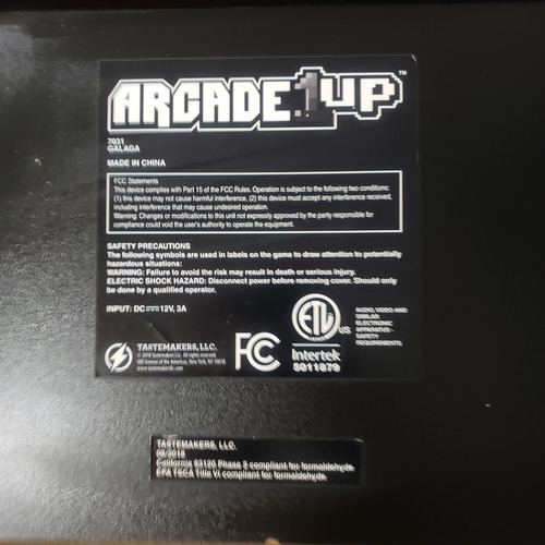 Maquinita 1up Galaga Original Arcade (Usado)