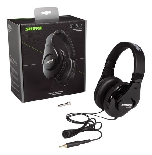 Auriculares Shure Srh240a De Monitoreo Tipo Cerrado Color Negro