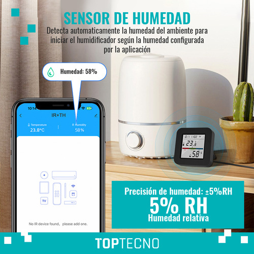 Control Remoto Smart Panel Sensor Temperatura Y Humedad App