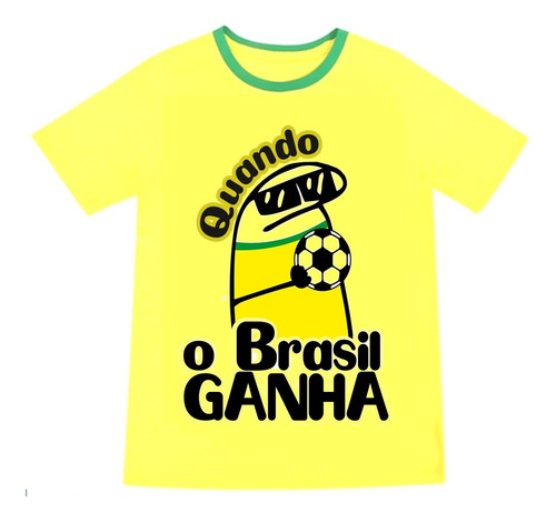 Camiseta Brasil Rumo Ao Hexa Flork Meme Copa Do Mundo 