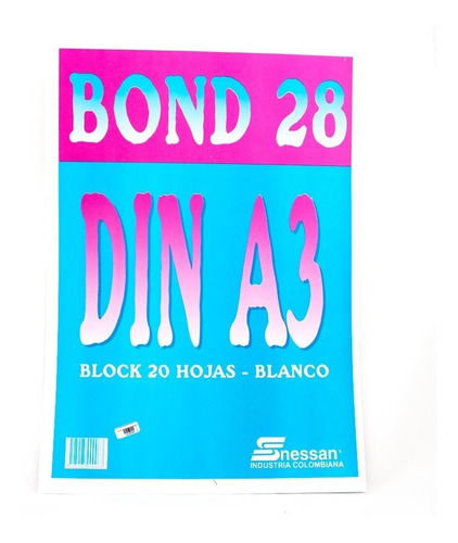 Block Bond 28 A3 X 20 H. Nessan