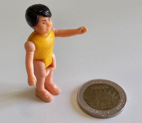 Antiguo Muñeco Figura Tipo Playmobil Mini Retro Vintage Zwt