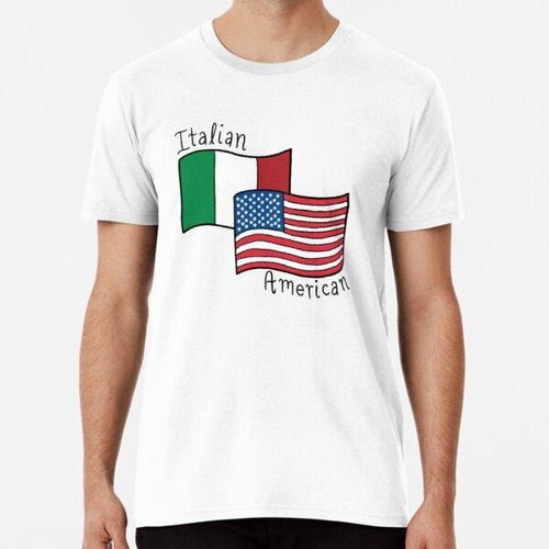 Remera Doodle De Banderas Americanas Italianas Algodon Premi