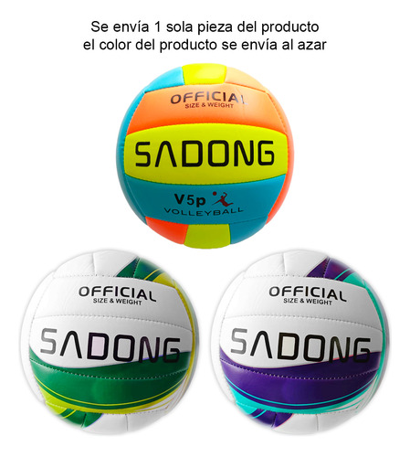 Balon De Voleibol Volleyball Entrenamiento Playa Oficial #5