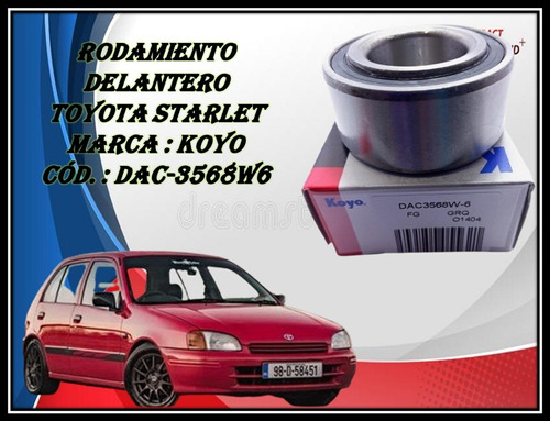 Rodamiento Rolinera Delantera Toyota Starlet 35x68x33