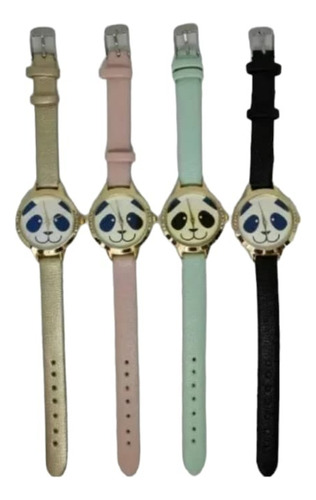 Reloj De Pulsera Moda Vintage Panda Oso Juvenil Envío Gratis