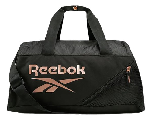 Bolsa Mala Reebok Alta Duffle 32l Preto Dourado Unissex