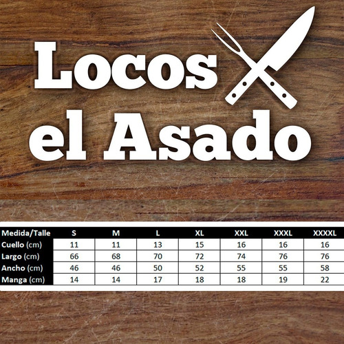 Remera Algodon Locos X El Asado Clasica Parrilla Asador