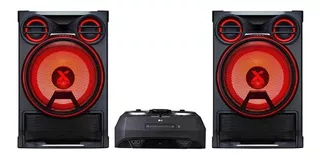 Minicomponente LG Xboom CK99 negro y rojo con bluetooth 5000W de potencia - 110V/220V