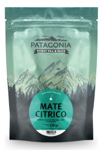 Yerba Mate Compuesta Patagonia Mate Citrico X 150 G