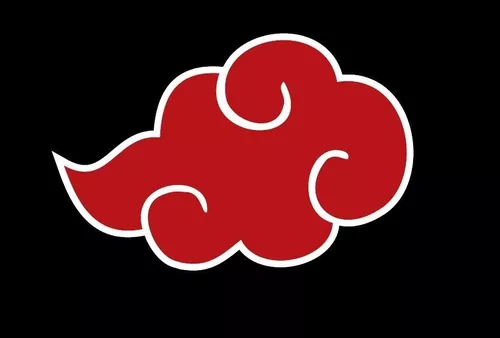 Akatsuki Nuvens Vermelhas Placa Decorativa Car Front Vanity Tag