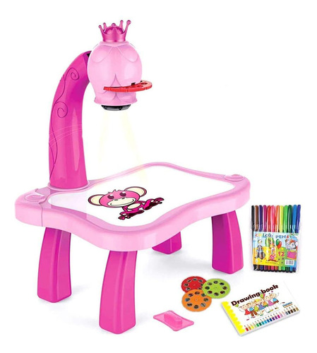 Mesa Infantil Projetora Play&learn Rosa - Multikids Baby