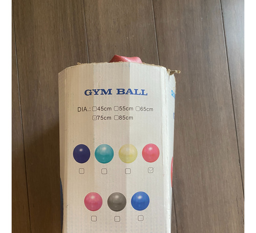 Pelota Gym Pilates Yoga 75 Cm Color Azul