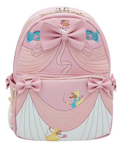 Mochila Rosa Cenicienta 28 Cm