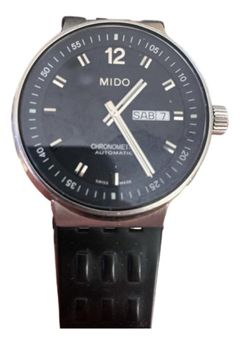 Reloj Mido Chronometer Automatico Para Hombre Negro Negro Negro (Usado)