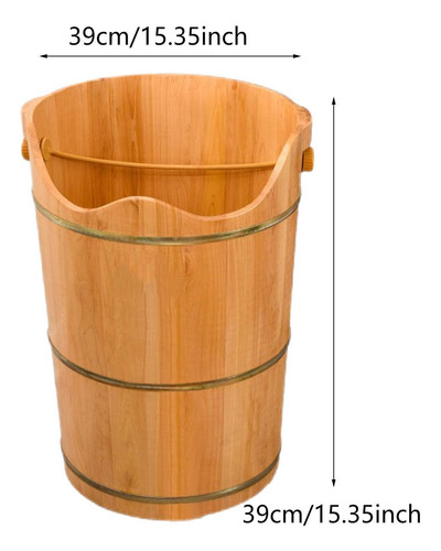Cubo De Madera Para Baño De Pies, Bañera Para Remojo De