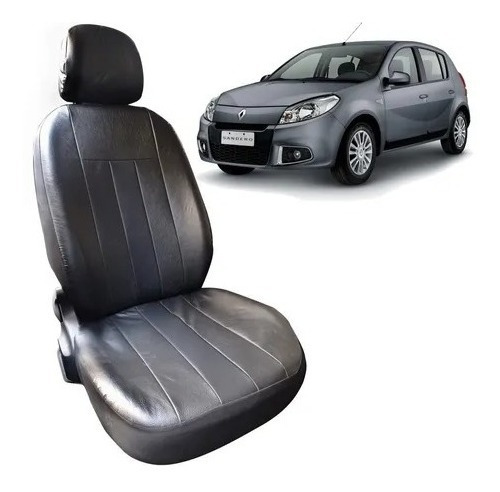 Funda Asiento Cuerina Acolchada Renault Sandero 12/14 Part.