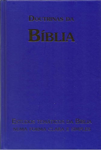 Livro Doutrinas Da Bíblia