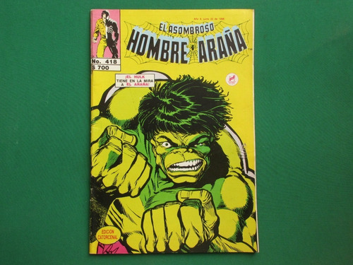 El Asombroso Hombre Araña #418 Hulk Novedades Spiderman 