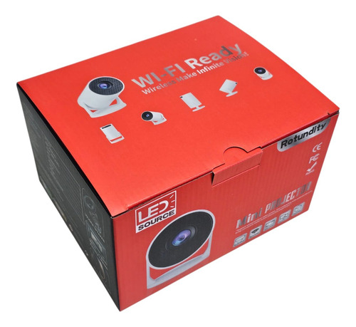 Mini Proyector Portátil Full Hd 1080p 5v 2a Wifi Envios Blanco