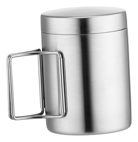Taza De Acero Inoxidable For Acampar, Taza De Té Con 400ml
