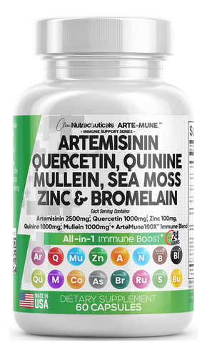 Supplement Clean Nutraceuticals, Artemisinina, 2500 Mg De Qu