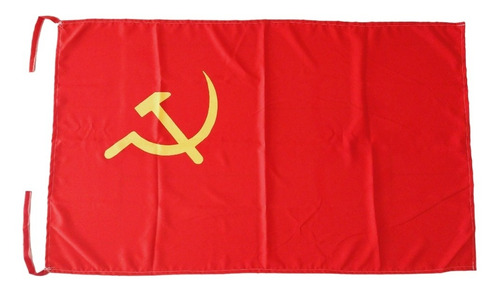 Bandera Del Partido Comunista En Tela De Buena Calidad. 