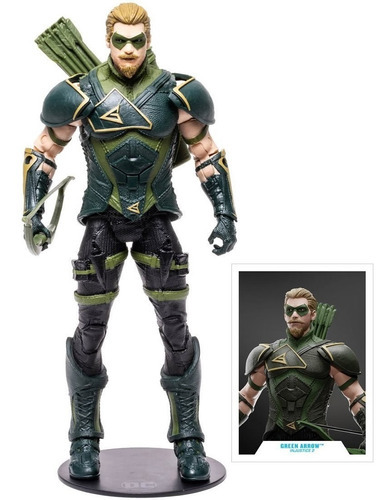 Boneco Green Arrow Mcfarlane Toys Multiverse Arqueiro Verde