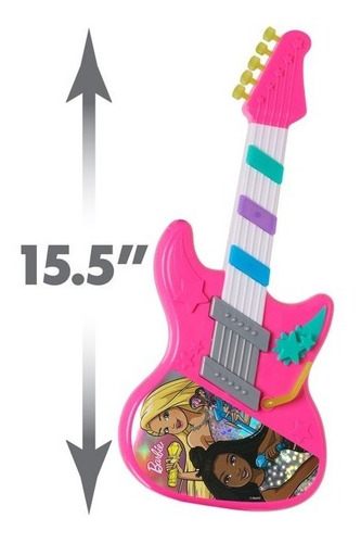 Imagen 3 de 6 de Guitarra Barbie Rock Star Con Microf Luces Y Sonidos