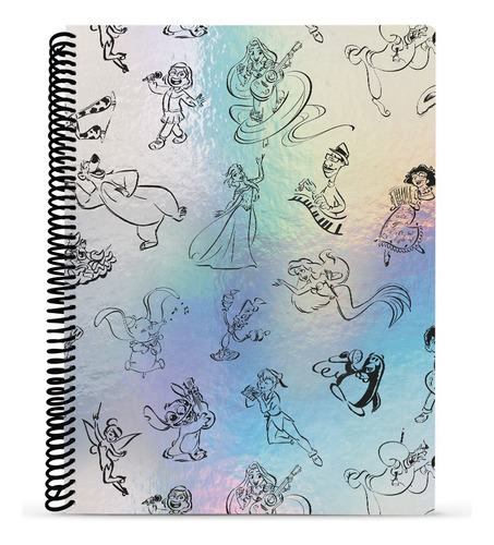 Cuaderno 30x23cm C/espiral 80hjs Rayado Mooving Disney 100