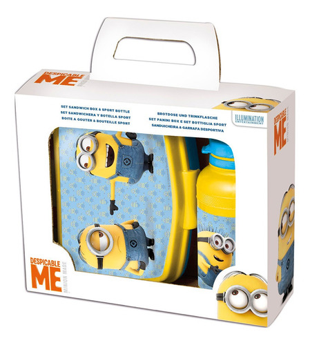 Set 2pzas Lunchera+botella Sport 400ml Minions