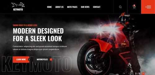 Plantilla Wordpress Elementor De Motocicletas