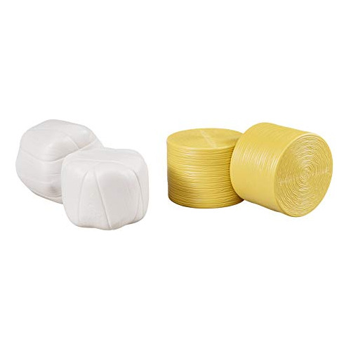 02345 Accessories: Set Of 4 Round Hay Bales - Wrapped &...